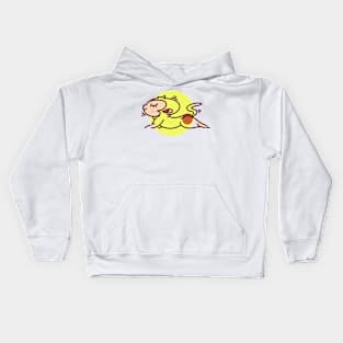 Cute Monkey Animal Yoga #7 Round Edition Kids Hoodie